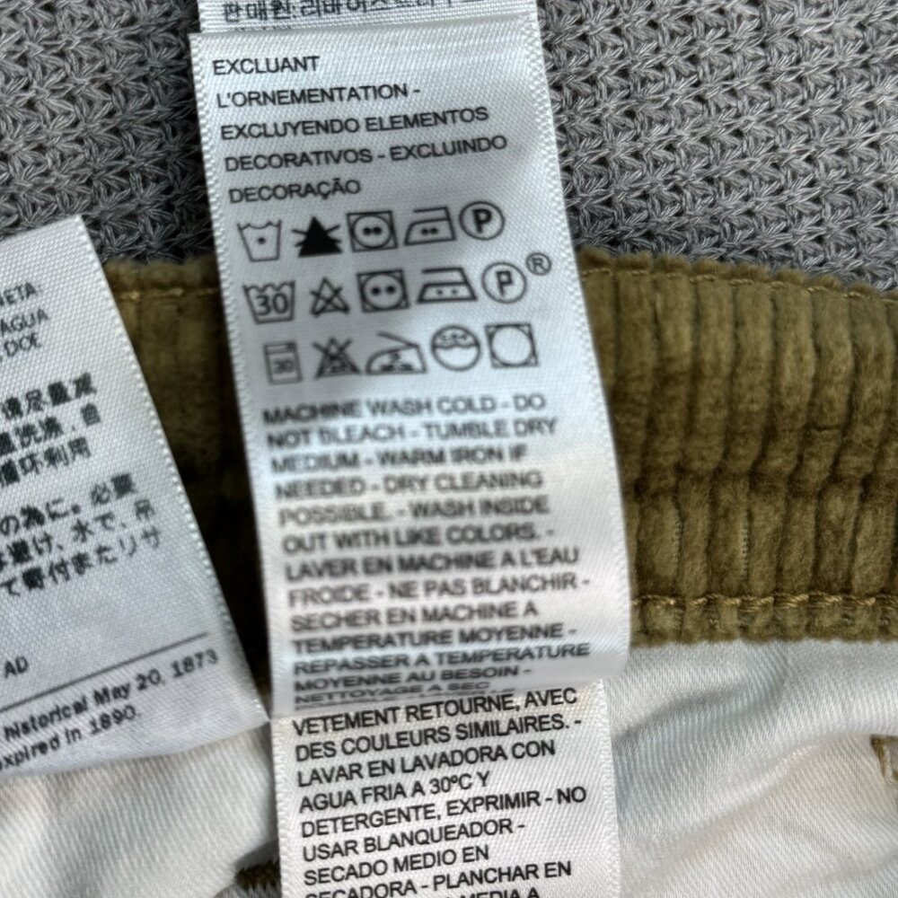 Levi's Womens Size W31 L30 Corduroy Jeans Tan Straight Leg 5 Pocket Mid Rise - Picture 14 of 14